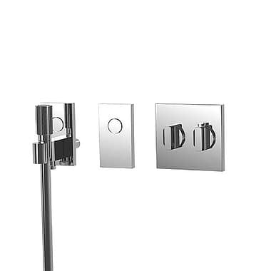 C.P. Hart Switch Concealed Thermostatic Valve with Rain-Jet Handshower Control and Single On/Off Control