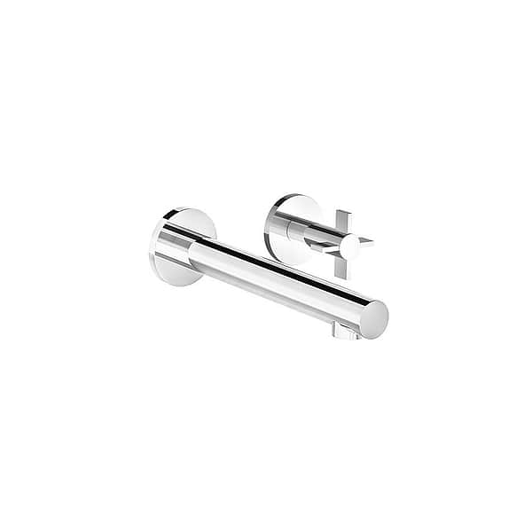 Franz Viegener Lollipop Cross Single Lever Wall-Mounted Basin Mixer 185mm Spout without Waste