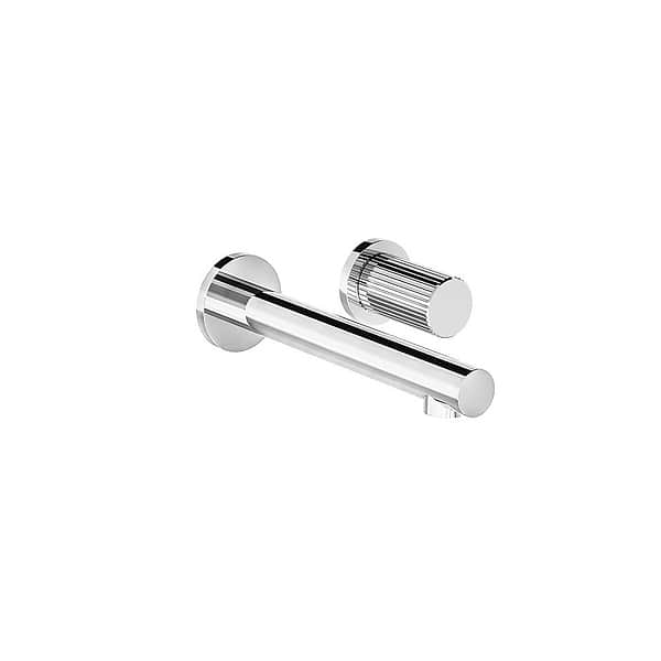 <KIT> Franz Viegener Lollipop Vertical Lines Single Lever Wall-Mounted Basin Mixer 185mm Spout without Waste