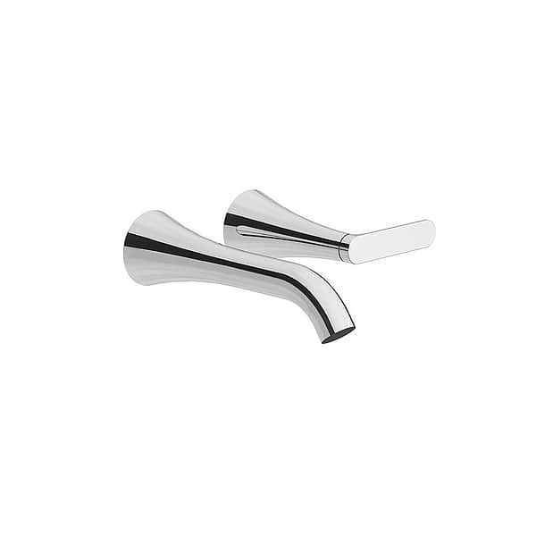 Franz Viegener Konic Lever Single Lever Wall-Mounted Basin Mixer 185mm Spout without Waste