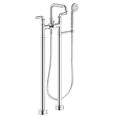 Franz Viegener Classic Floor Standing Bath Shower Mixer with Round Handshower