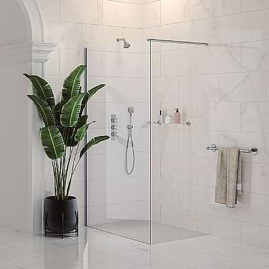 Matki-ONE Wet Room Panel with Wall Brace
