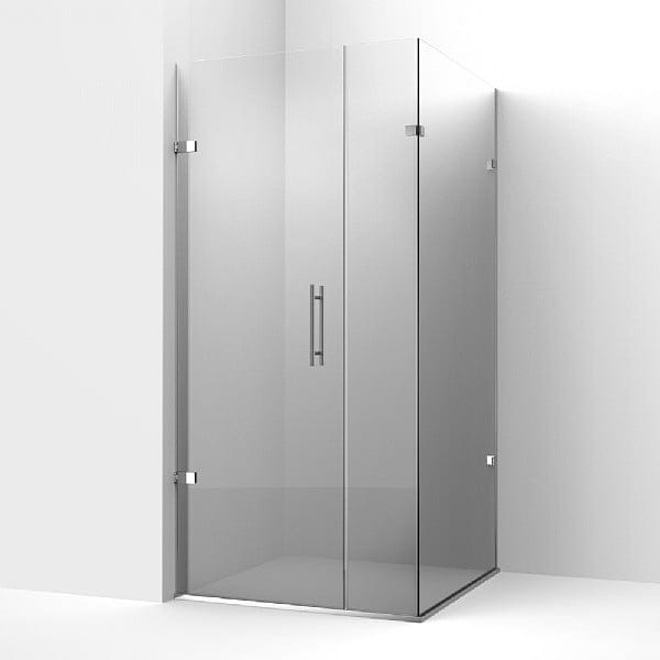 C.P. Hart Odyssey Hinged Shower Door with Inline Panel and Return