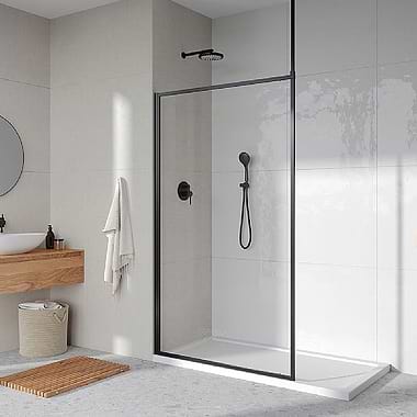 Argo 8mm Framed Wet Room Panel with Ceiling Brace