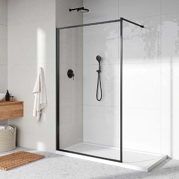 Argo 8mm Framed Wet Room Panel with Wall Brace