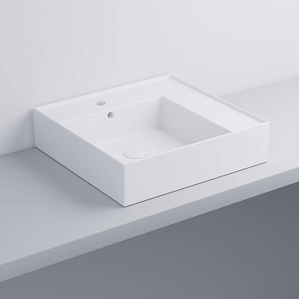 Cielo Enjoy Rectangular Wall-Mounted Basin 500mm