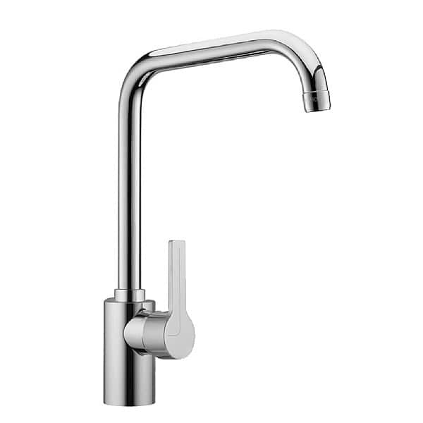 C.P. Hart Tall Single Lever Kitchen Mixer with Angled Swivel Spout