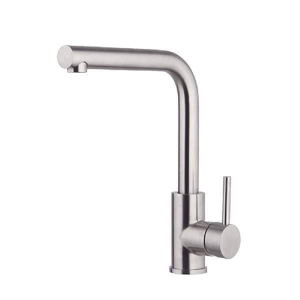 C.P. Hart Spillo Steel Single Lever Kitchen Mixer with 90 Degree Swivel Spout