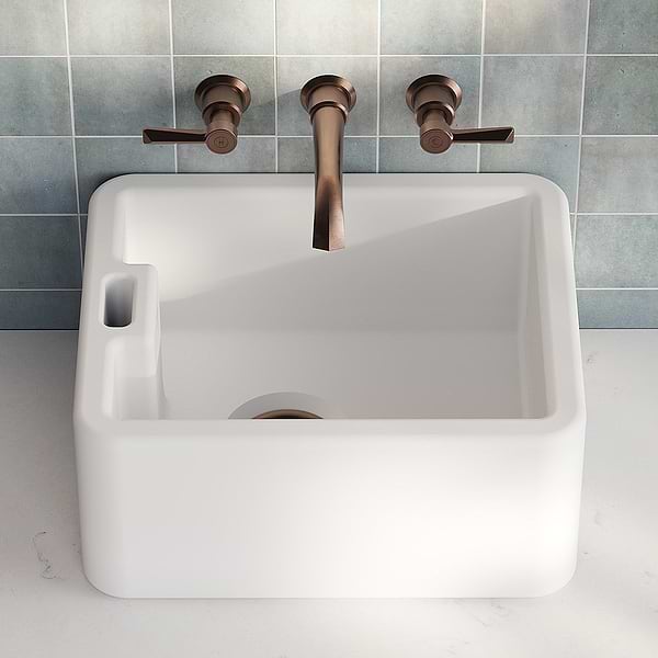 C.P. Hart Lancaster Mini Belfast Washbasin 460x380mm