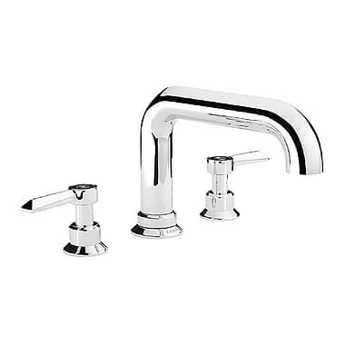 C.P. Hart Epoch Lever 3-Piece Bath Mixer 200mm Swivel Spout without Waste