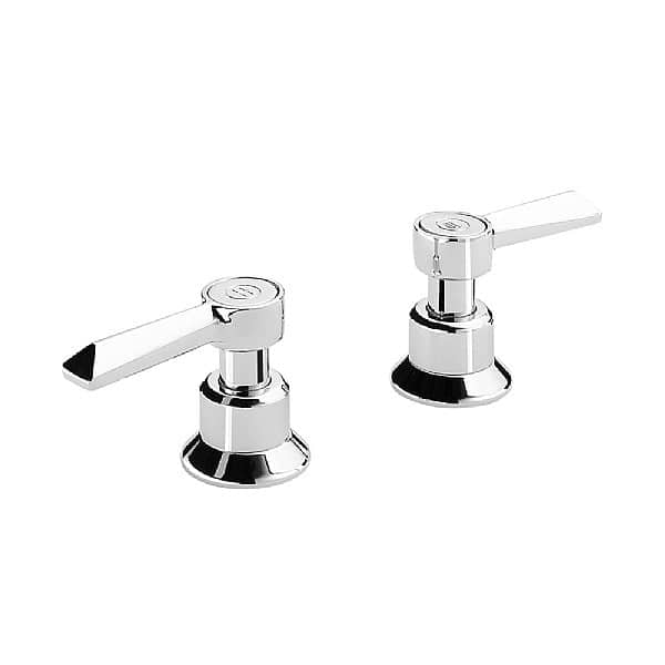 C.P. Hart Epoch Lever Deck-Mounted Hot and Cold Bath Valves