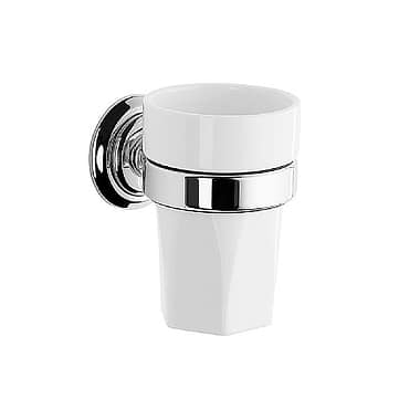 C.P. Hart Epoch Wall-Mounted White Ceramic Tumbler