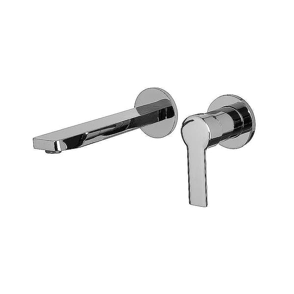 C.P. Hart Mast New Wall-Mounted Single Lever Basin Mixer with 204mm Spout