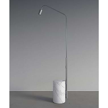 C.P. Hart Marmorea Outdoor Floor Standing Rainjet Shower Column with Carrara White Marble Base