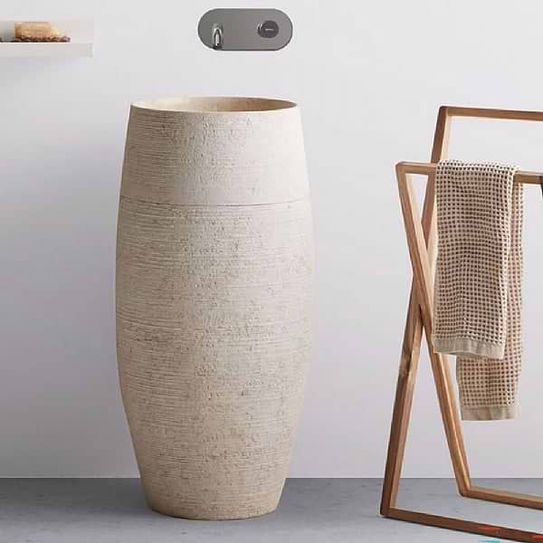 C.P. Hart Aneto Domed Freestanding Pedestal Washbasin 425x870mm