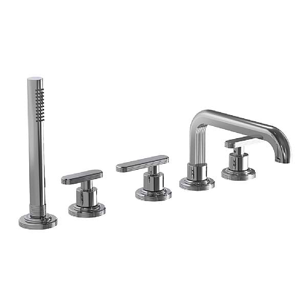 C.P. Hart Park Lane Five Hole Bath Mixer with Spout & Handshower
