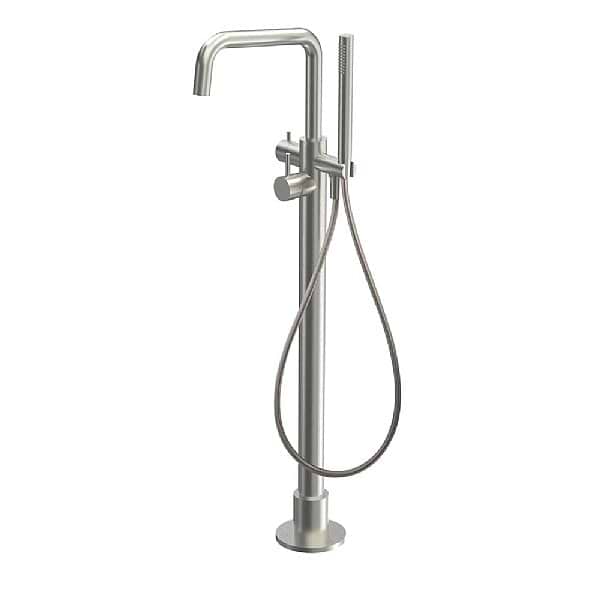 C.P. Hart Spillo Steel Floor Standing Bath Shower Mixer