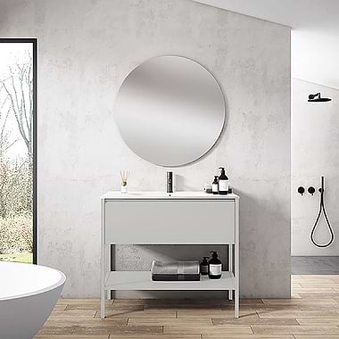 C.P. Hart Koyo One Drawer Vanity Unit with Lacquered Structure 1000mm