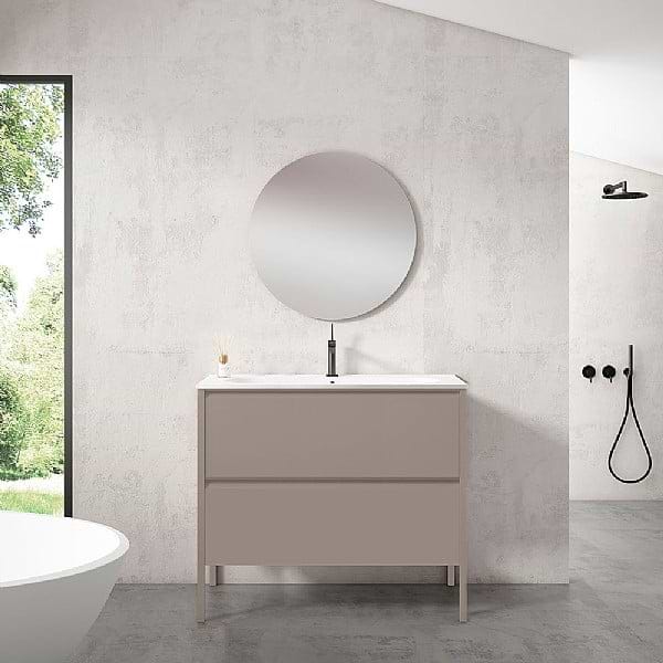 C.P. Hart Koyo Two Drawer Vanity Unit with Lacquered Structure 1000mm