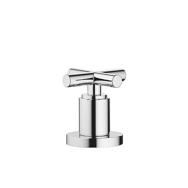 Dornbracht Tara. Cross Head Deck Valve Clockwise Closing Cold or Hot