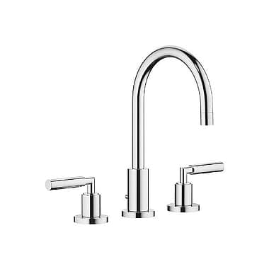 Dornbracht Tara. 3-Piece Lever Handle Basin Mixer 165mm Projection