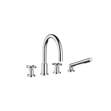 Dornbracht Tara. Deck-Mounted Cross Head 4-Piece Bath Shower Set 