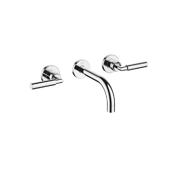 Dornbracht Tara. Wall-Mounted Thee Piece Lever Handle Basin Mixer 160mm Projection