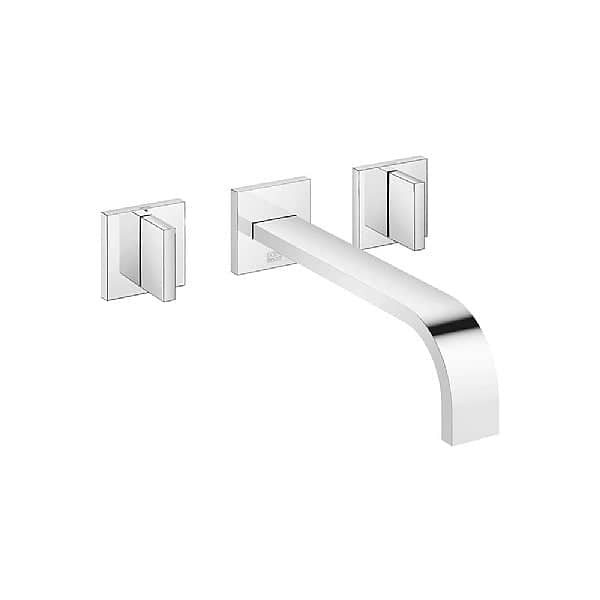 Dornbracht MEM Wall-Mounted Three Piece Basin Mixer 240mm Projection