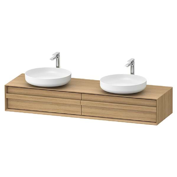 Duravit Ocavo Console Vanity Unit with Two Drawers 1600x268mm