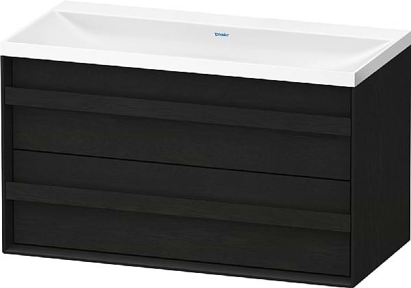 Duravit Ocavo Vanity Unit with Vitrium C-shaped basin, One Drawer and Pull-Out Compartment 1000x554mm