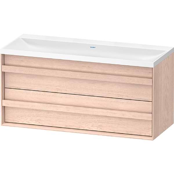 Duravit Ocavo Vanity Unit with Vitrium C-shaped basin, One Drawer and Pull-Out Compartment 1200x554mm