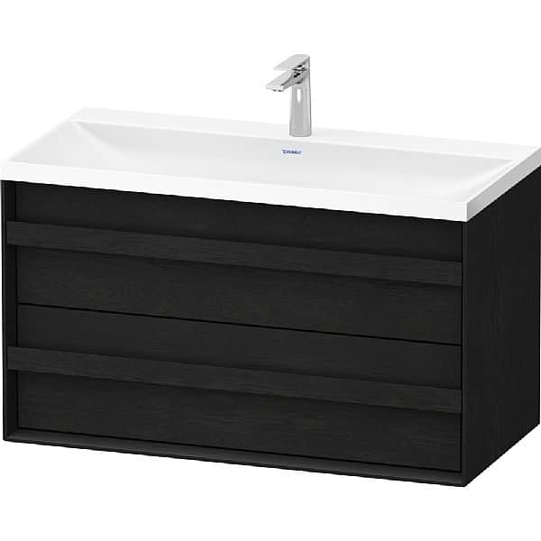 Duravit Ocavo Vanity Unit with Pull-Out Compartment and Drawer for Vitrium C-shaped Basin 1000x554mm