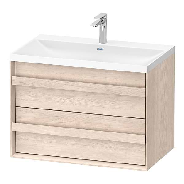 Duravit Ocavo Vanity Unit with Pull-Out Compartment and Drawer for Vitrium C-shaped Basin 800x554mm