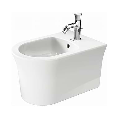 Duravit White Tulip Wall-Mounted Bidet. 540mm
