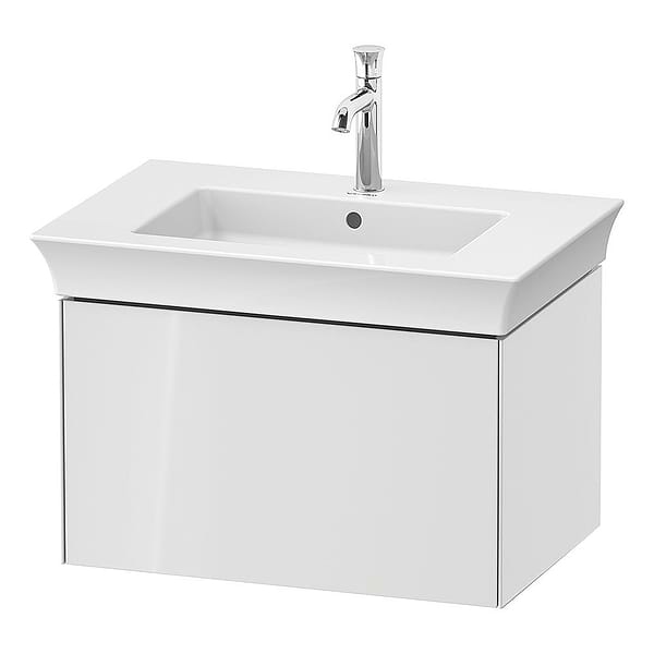Duravit White Tulip Wall-Mounted Vanity Unit. 684x458mm. Pull Out Compartment