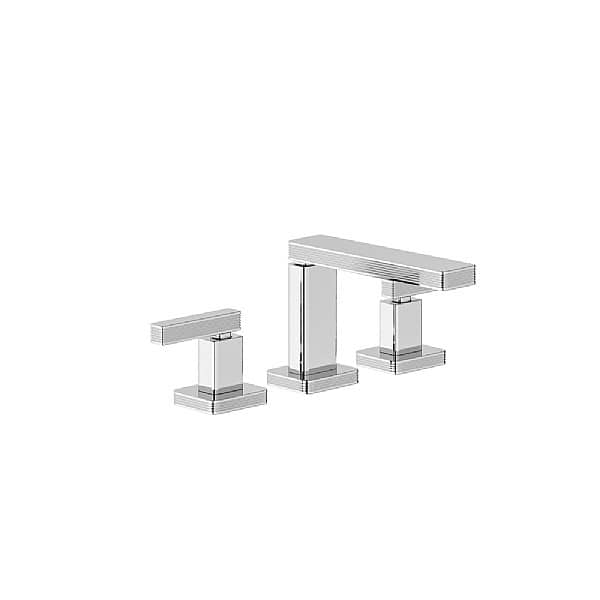 Franz Viegener Zephyr Three Hole Basin Mixer with 145mm Fixed Spout & Click Clack Waste