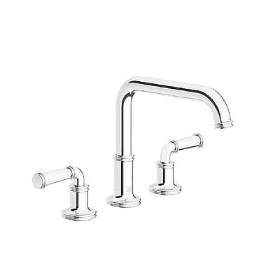 Franz Viegener Classic Three Hole Deck-Mounted Bath Mixer 200mm