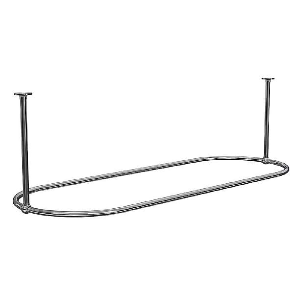 C.P. Hart Traditional Brass Shower Curtain Rail