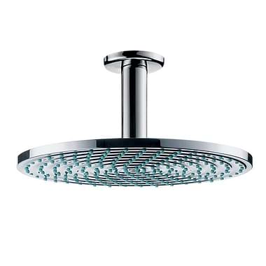 hansgrohe Raindance Round Air Shower Head with Ceiling Mounted Arm