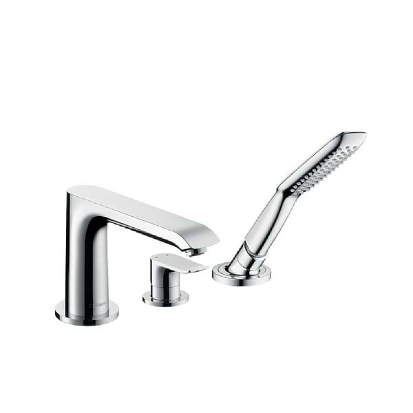 hansgrohe Metris 3-Piece Bath Shower Mixer