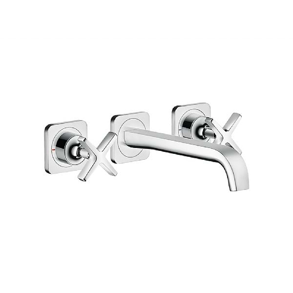 AXOR Citterio E Wall-Mounted 3-Piece Basin Mixer