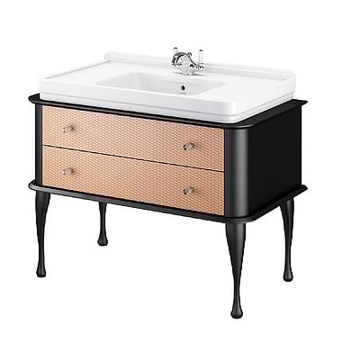 C.P. Hart Hoxton Satin Black Drawer Unit 1110mm