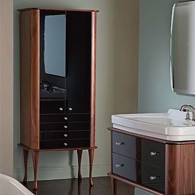 C.P. Hart Hoxton Satin Walnut Tall Unit 760mm