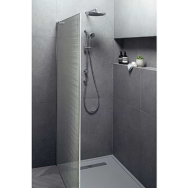 Matki EauZone Framed Wet Room Panel with Silver Mesh Glass