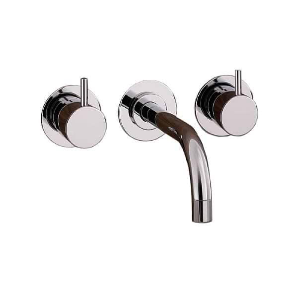 Vola 1511 Wall-Mounted 3-Piece Basin Mixer