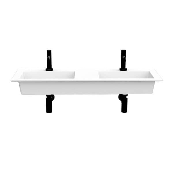Cielo Era Wall-Mounted Double Basin 1200mm