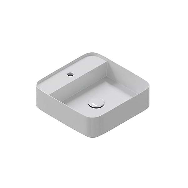 Cielo Shui Comfort Square Washbasin with Tap Platform
