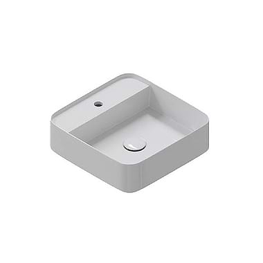 Cielo Shui Comfort Square Washbasin with Tap Platform
