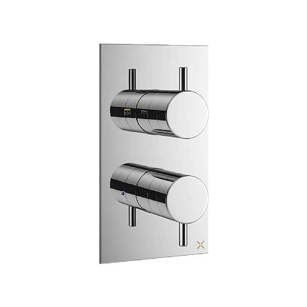 Crosswater MPRO 1 Outlet 2 Handle Thermostatic Shower Valve Trimset