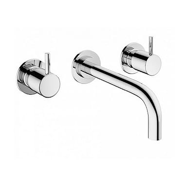 Crosswater MPRO 3-Piece Wall-Mounted Basin Mixer